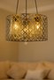 Super Kulin 3-Piece Mica Glass Black Yellow Patina Pendant Lamp Round Chandelier Modern Style Living Room Chandelier | |   Chandelier Models Modern Chandelier Lamp Pendant Chandelier E-27 with Lampholder - 2