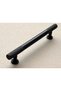 Drawer Cover Handle Aluminum Metal Black Paint t Bar (Serrated Bar) Handle Furniture Kitchen