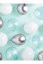 Set of 20 Chrome Silver Pastel White and Transparent Balloons Birthday Party Decoration - 2