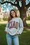 Ciao Large Font Leopard Pattern Lettering Casual Loose Women's Winter Office College Sweatshirt - 2