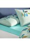 Youth Fashion Fitted Sheet Double Size Ranforce Duvet Cover Set Liora Green - 2
