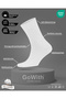 4-Pack Women's Men's White Bio Natural 100% Natural Cotton Washable Rib Knit Seamless Socks 3011 - 2