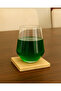 Set of 4 Natural Travertine Square Coasters 10X10 cm - Travertine & Marble Stone Coasters - 5