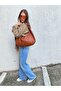 Milano Knitted Pattern Women's Shoulder Bag (Width; 51 Cm*Length; 30 cm) - 5