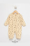 100% Cotton Bib Collar 3-Piece Booties Jumpsuit (Girl - Boy - Newborn) - 4