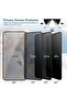 Apple iPhone 17 Pro Max 5G 2025 Premium E2E Series Privacy Full Cover Tempered Glass Clear/Black - 7