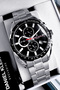 Exclusive Original Men's Wristwatch Waterproof Silver Color Steel Band Dke2006C6