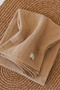 100% Organic Cotton Double Layer Muslin Blanket Beige (75X85 cm) - 5