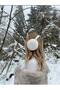 White Women Plush Earmuffs Soft Furry Foldable Ear Warmer Winter Ear Muffs