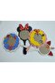 Wooden Laser Cut Mdf Mirror Plexi Micky Mouse Children's Hand Mirror - 3