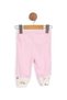 Baby Girl Corded Heart Printed Vest 3 Piece Cute 6-12 Months Baby Set - 5
