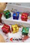 6 Pieces Pine Tree Ornament in the Shape of Gift Package Christmas Decorations - 3