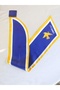 Stylish Scarf Tie with Bird Detail and Navy-Blue-Yellow Pattern - 2