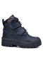 Navy Blue Color Fur Lined New Season Children's Boots Unisex Wool - 3
