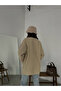 High Quality Women's Oversize Knit Sweater Beige - 3