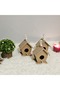 Wooden Paintable 3 Pieces Bird Nest Mdf Raw Decorative Bird House - 2