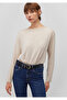Soft Textured Beige T-Shirt Loose Fit / Loose Relaxed Fit 1612807 -85576