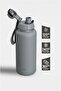 1 Hand Leak-Proof Steel Thermos 1000 ml Gray St-214 - 2