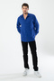 New Product.Men's K Linen D Textured O Oversized Light Navy Blue Men's Shirt - 4