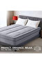 Premium Fitted-Style Mattress Topper 9cm/800GSM with deep pocket and all around elastic – Silver