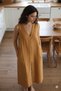 Nina Linen and Tencel ™   Long Dress Mustard - 2