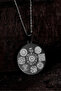 12 Prayer Black Steel Women's Necklace Double-Sided Protective Armor Celcelutiyeli, Evil Eye Prayer, Rufai Rose