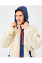 Skech sherpa hybrid full zip jacket men's offwhite coat s242039-102 - 5