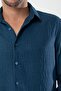 It's a New Product.Men's Comfortable Fit P Cotton U O Oversized K Linen Shirt - 3