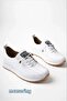 Women's Rubber Laced Orthopedic Sole Ballerina Sports Shoes - 3