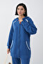 Zippered Shepherd Stitch Blue Double Set - 3