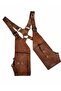 Handmade Genuine Leather Holster Body Bag Dark Tan - 4