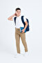 Boy's School Trousers with Camisole Beige G2025 - 3