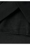 Men's Black 100% Cotton Slim Fit Zippered Hooded Sweatshirt - 7