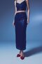 Sequined Long Skirt - Dark Blue - 3