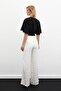 Jacquard Casual Trousers - Ecru - 7