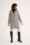 Houndstooth Pattern Coat - Brown - 3