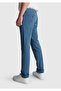 Men's aviator blue slim fit chino pants - 3