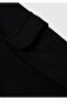Boy's Black Drawstring Cargo Sweatpants with Side Pockets and Ribbed Detail - 3