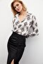 Patterned Plain Shirt - Black