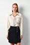 Casual Shirt with Pocket Detail - Beige