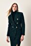 Long Jacket with Glitter - Black