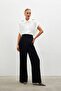 Pleat Detailed Loose Trousers - Black - 2