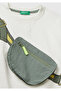 Boy's Ecru Crew Neck Relaxed Fit Sweatshirt with Illusion Effect on the Front - 3