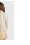 Women's ecru 100% merino bicycle collar pearl button cardigan - 2