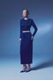 تنورة ميدي لامعة - أزرق ساكس - 3