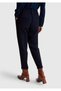 Women's Navy Blue Elastic Waist Trousers - 3