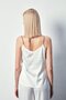 Satin Blouse with Chain Strap - Ecru - 6