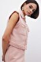 Silvery Tweed Vest - Powder - 6