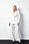 Patterned Loose Trousers - Ecru - 2