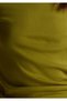 Women's Khaki Green 100% Cotton Basic Short Sleeve Crew Neck T-Shirt - 6